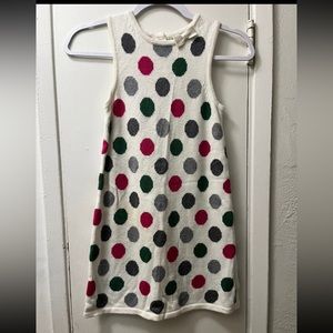Janie and Jack Polka Dot sweater dress size 7